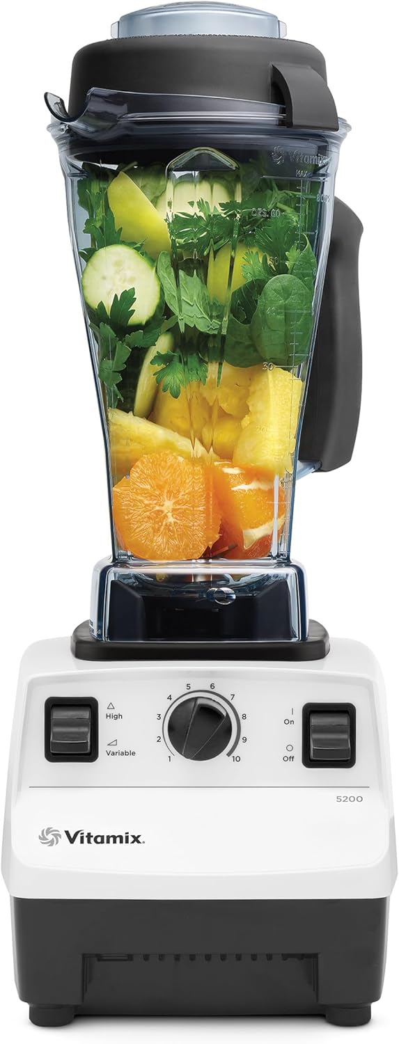 Vitamix 5200 Professional Grade Blender for Smoothies, Food Grinder and Emulsifier, 64oz Pitcher, White Vitamix 5200 Professional Grade Blender for Smoothies, Food Grinder and Emulsifier, 64oz Pitcher, White