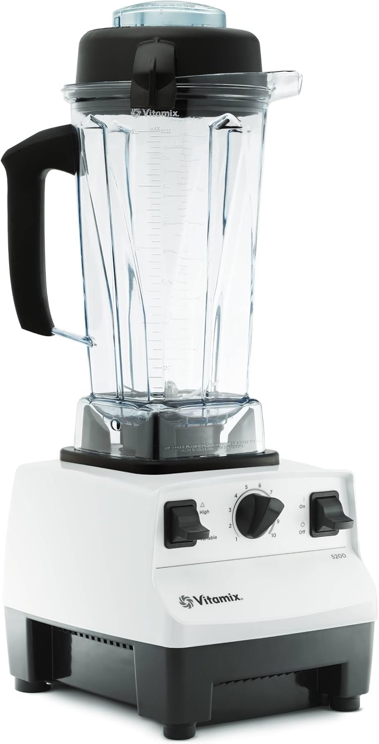 Vitamix 5200 Professional Grade Blender for Smoothies, Food Grinder and Emulsifier, 64oz Pitcher, White12