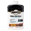 Watco 339751 1 Quart Clear Satin Wipe On Water Based Interior Shellac, Lacquer & Polyurethane (4 Pack)