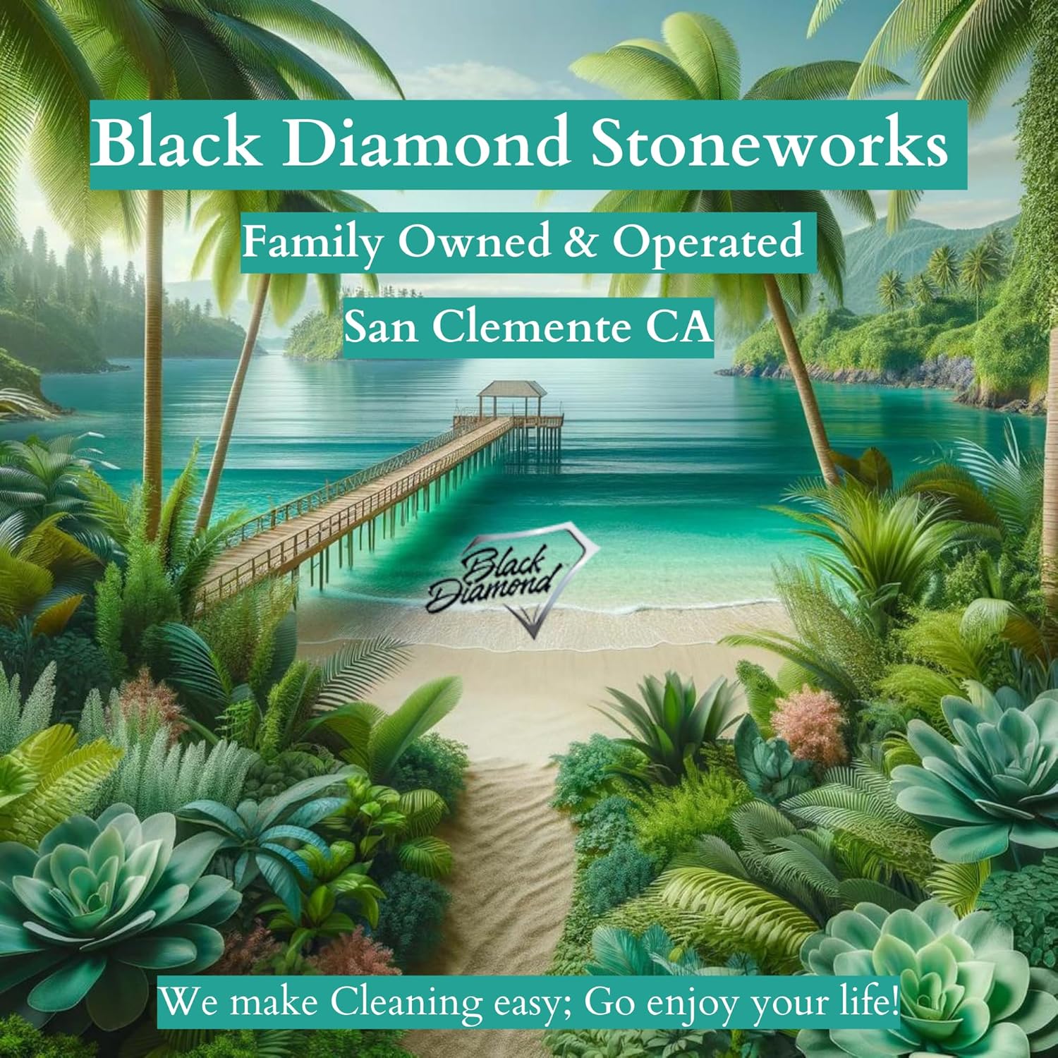 Wet Look Natural Stone Sealer. Durable, Long-Lasting Gloss Protection. Interior and Exterior Pavers, Slate, Sandstone, Travertine, Flagstone, Driveways, Garage Floors, etc. Black Diamond Stoneworks.12