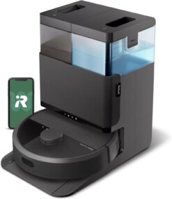 iRobot Roomba Plus 405 (G185) Combo Robot Vacuum & Mop with AutoWash Dock - Spinning Mop Pads, Self-Empties, Pad Washing & Drying, Self-Cleaning, Pad-Lift, LiDAR Navigation