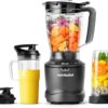 nutribullet® SmartSense Blender Combo, 1400W, 64oz Pitcher, 32oz & 24oz Cups, 5-Speed, Smoothies, Ice and Frozen Fruit, Nut Milk, Soup, Gunmetal Gray, NBF50700