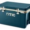 RTIC 52 QT Ultra-Light Hard-Sided Ice Chest Cooler, Fits 76 Cans, Marine/Canvas