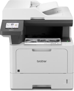 Brother DCP-L5510DN Business Monochrome Laser All-in-One Printer with Duplex Printing and Networking, Works with Alexa