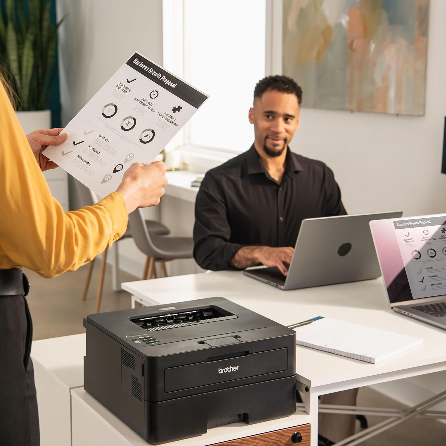 Brother HL-L2460DW Wireless Compact Monochrome Laser Printer with Duplex, Mobile Printing 7