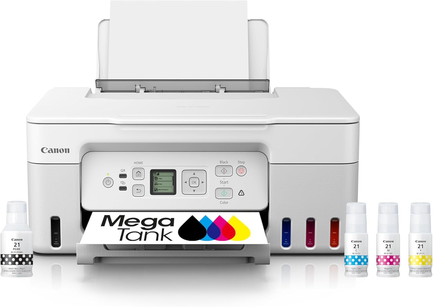 Canon 5805C022 MegaTank G3270 All-in-One Wireless Inkjet Printer. for Home Use, Print, Scan and Copy,White Canon 5805C022 MegaTank G3270 All-in-One Wireless Inkjet Printer. for Home Use, Print, Scan and Copy,White