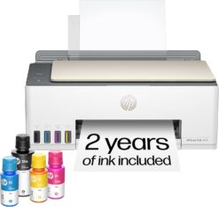 HP 5D1B6A Smart Tank 5000 Wireless All-in-One Ink Tank Printer, Scanner, Copier with 2 Years of Ink Included, Best-for-Home