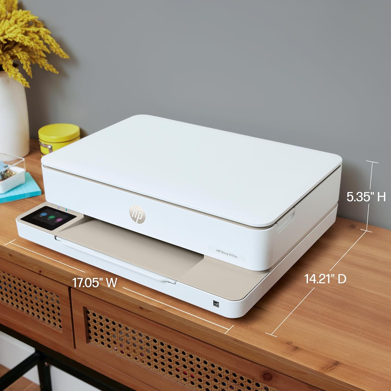 HP 714L5A Envy 6155e Wireless All-in-One Color Inkjet Printer, Portobello, Print, scan, copy, Duplex printing Best-for-home 5