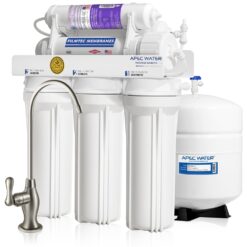 APEC WATER RO-PH90, Reverse Osmosis Water Filter, Alkaline 6-Stage RO System, pH+ Remineralization for Natural Spring Taste
