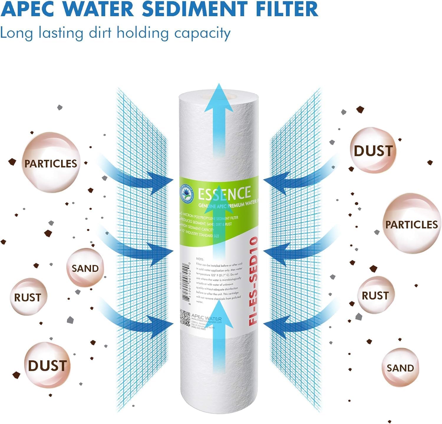APEC Water Systems FILTER-T1Y-ESPH High Capacity 1 Year Replacement Filter Set 1