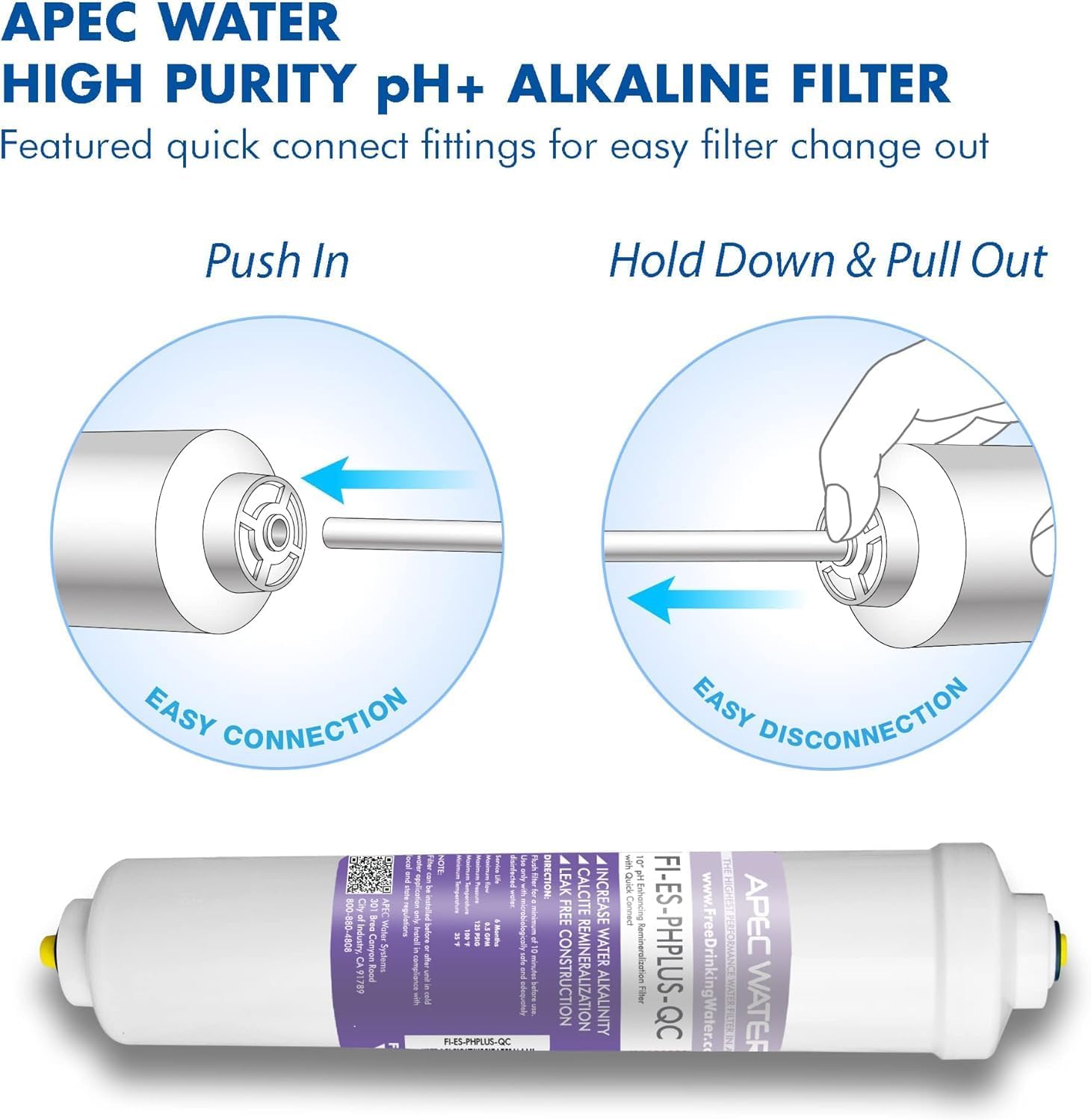 APEC Water Systems FILTER-T1Y-ESPH High Capacity 1 Year Replacement Filter Set 6