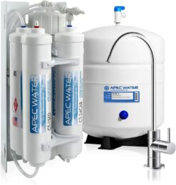 APEC Water Systems RO-QUICK90 Ultimate Supreme Compact Size with Quick Connect Easy Change Filters Undersink Reverse Osmosis System