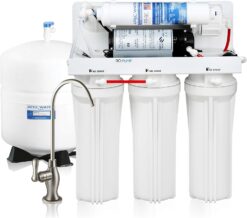 APEC WaterRO-PUMP-120V Systems Top Tier Ultra Safe Reverse Osmosis Drinking Water Filtration System with US Made Booster Pump