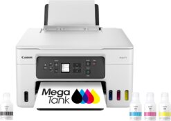Canon 5777C002 Megatank GX3020 All-in-One Wireless Supertank Printer with Print, Copy, and Scan