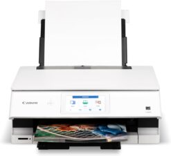 Canon 6793C022 PIXMA TS8820 Wireless Printer, Best for Home Photo Printing, Copy and Scan, White