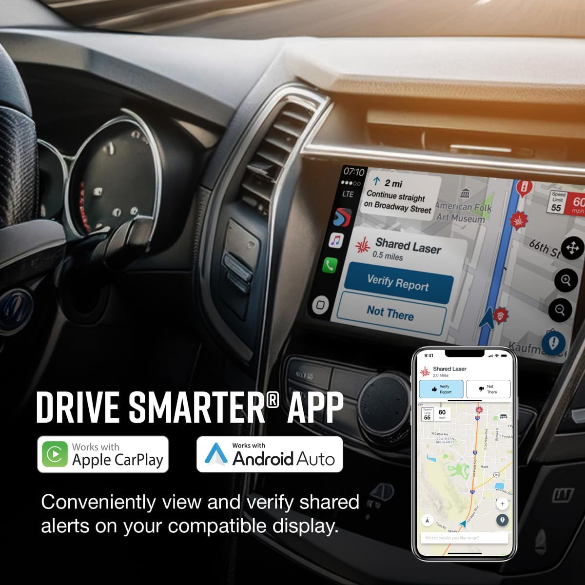 Escort 0100047-1 MAX 3 Laser Radar Detector, Bluetooth Connectivity, Premium Range, Advanced Filtering, AutoLearn Technology 4