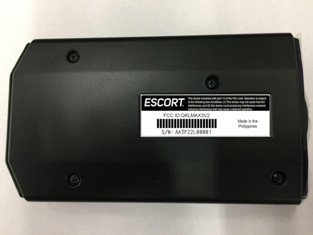 Escort 0100047-1 MAX 3 Laser Radar Detector, Bluetooth Connectivity, Premium Range, Advanced Filtering, AutoLearn Technology 7