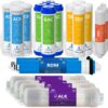 Express Water FLTSETALK2010Q 2 Years Alkaline Reverse Osmosis System Replacement Filter Set, 20 Filters with 100 GPD RO Membrane