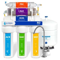 Express Water ROALK5D Reverse Osmosis Alkaline Water Filtration System, 10 Stage RO Water Filter with Faucet and Tank