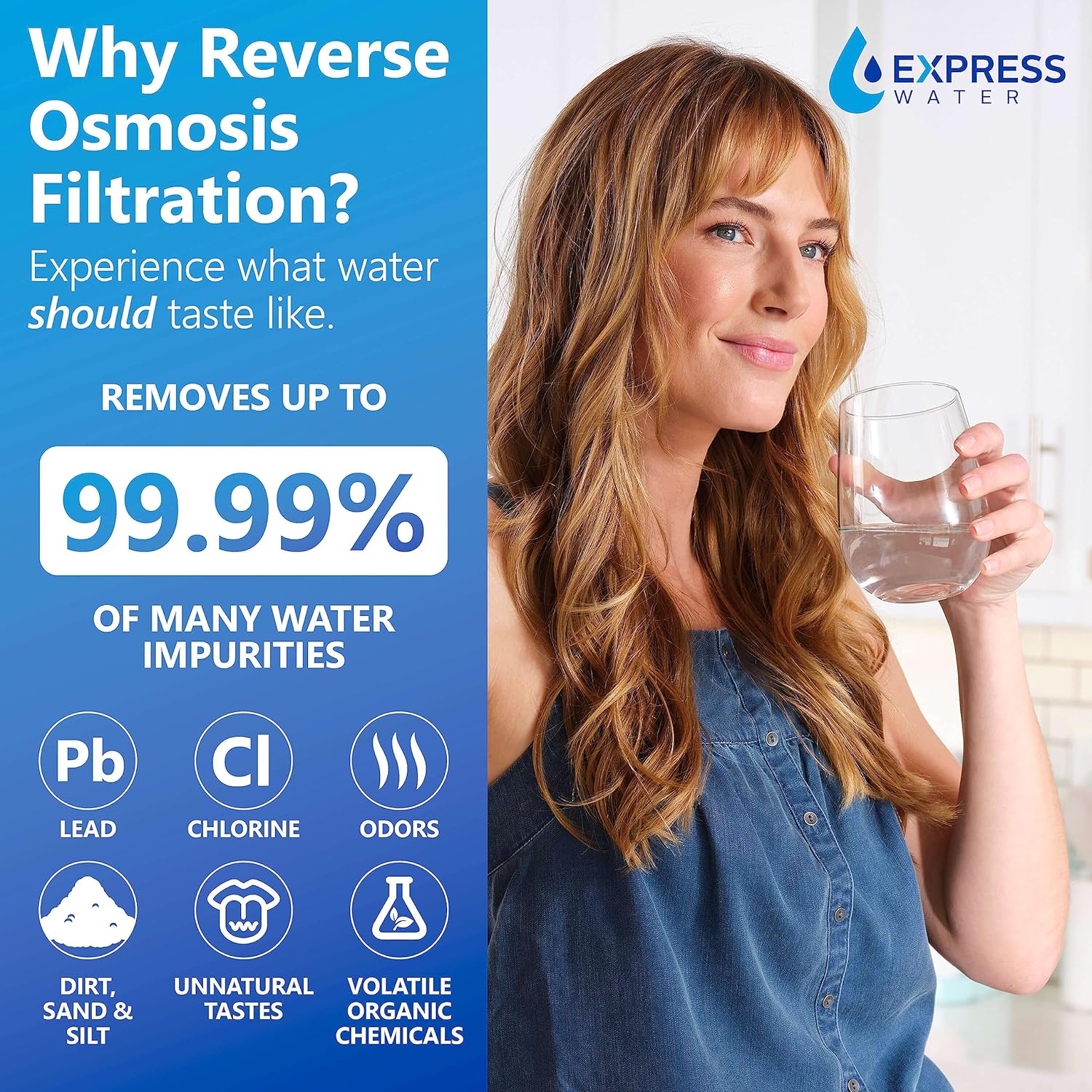 Express Water ROC001 UV Countertop Water Filter System, Hot, Room, Ambient Reverse Osmosis Water Filter System 2