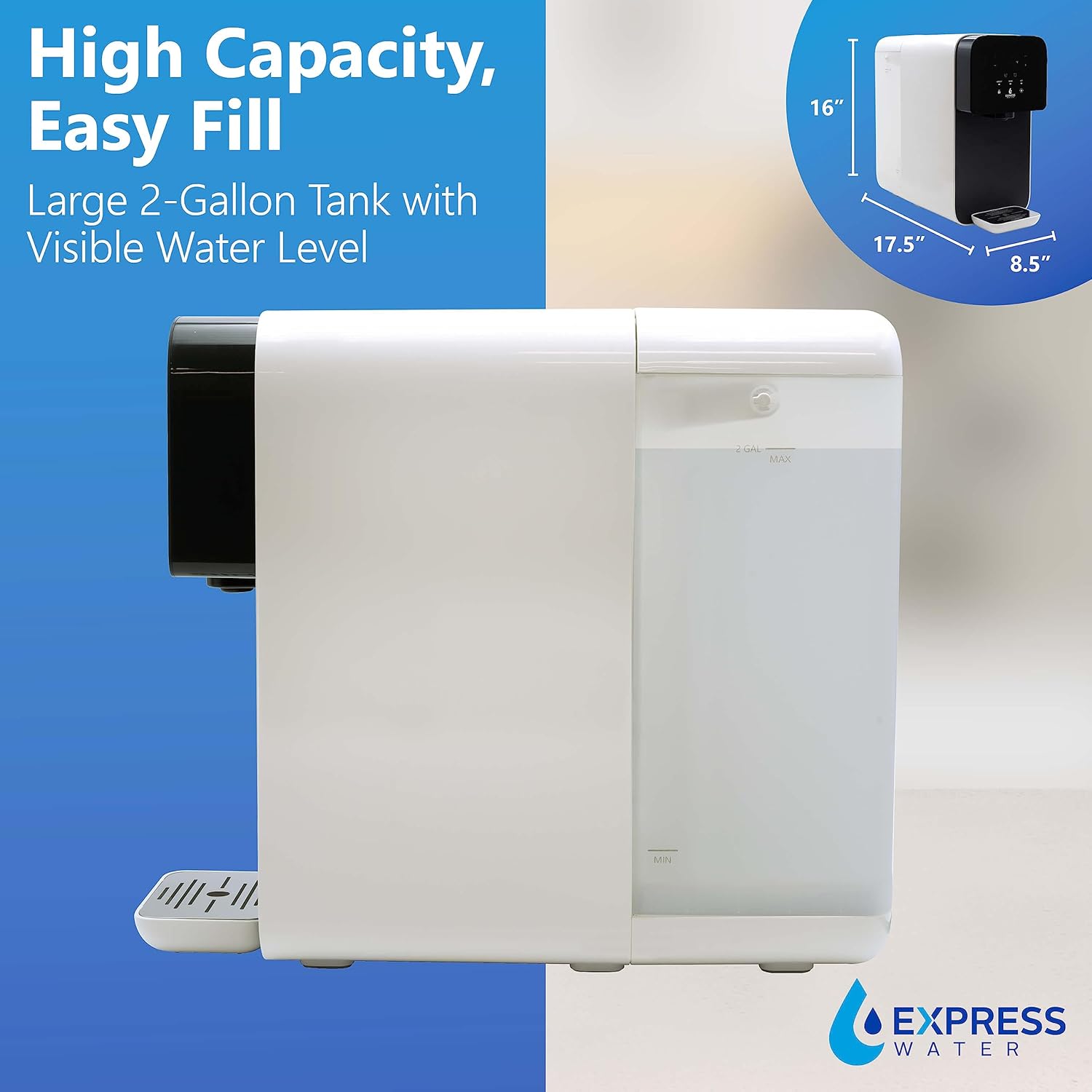 Express Water ROC001 UV Countertop Water Filter System, Hot, Room, Ambient Reverse Osmosis Water Filter System 5