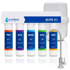 Express Water ROELITE9 Elite RO Reverse Osmosis Alkaline Water Filtration System, Quick Twist Filter Change 9 Stage RO Water Filter