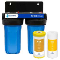 Express Water WH250SKS Whole House Water Filter System, 2-Stage Water Filtration System, Sediment & KDF Filters