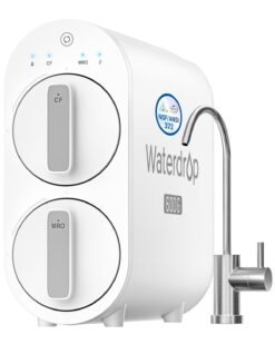 Waterdrop G2P600 Reverse Osmosis System, 600 GPD Tankless RO Water Filter System, Under Sink RO System, 7 Stage Filtration