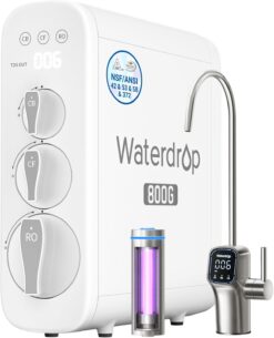 Waterdrop G3P800 Reverse Osmosis System, 800 GPD Fast Flow