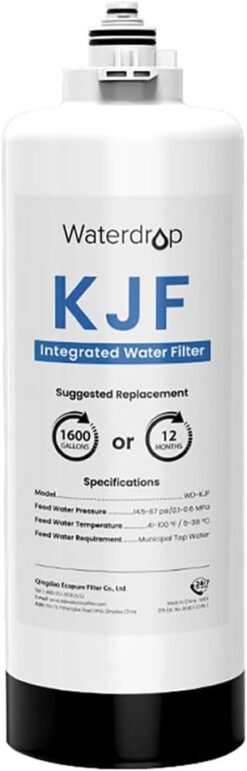 Waterdrop WD-KJF Filter, Replacement for WD-KJ600 Reverse Osmosis Instant Hot Water Dispenser System, 12-month Lifetime