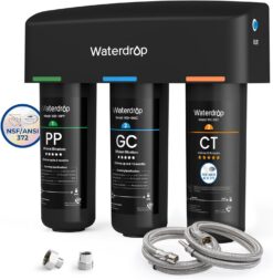Waterdrop ‎WD-TSA-10 Layer Under Sink Water Filter System, Under Sink Water Filtration System, Reduces PFAS