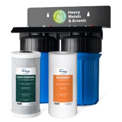 iSpring WGB21B-CPB 2-Stage Whole House Water Filtration System Reduces Arsenic, Cadmium, Mercury, Sediments