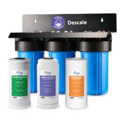 iSpring WGB31B-DS Anti-Scale Whole House Water Filter System, Reduces up to 99% Chlorine, Odor, and Sediments