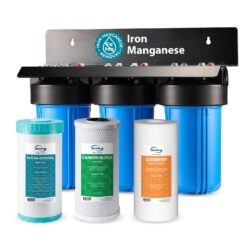 iSpring WGB31BM Whole House Water Filter System, Reduces Iron, Manganese, Chlorine, Sediment