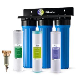 iSpring WGB32B-KDS+WSP50 Whole House Water Filter System w/Spin Down Sediment Filter