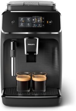 2200 Series Fully Automatic Espresso Machine, Classic Milk Frother, 2 Coffee Varieties