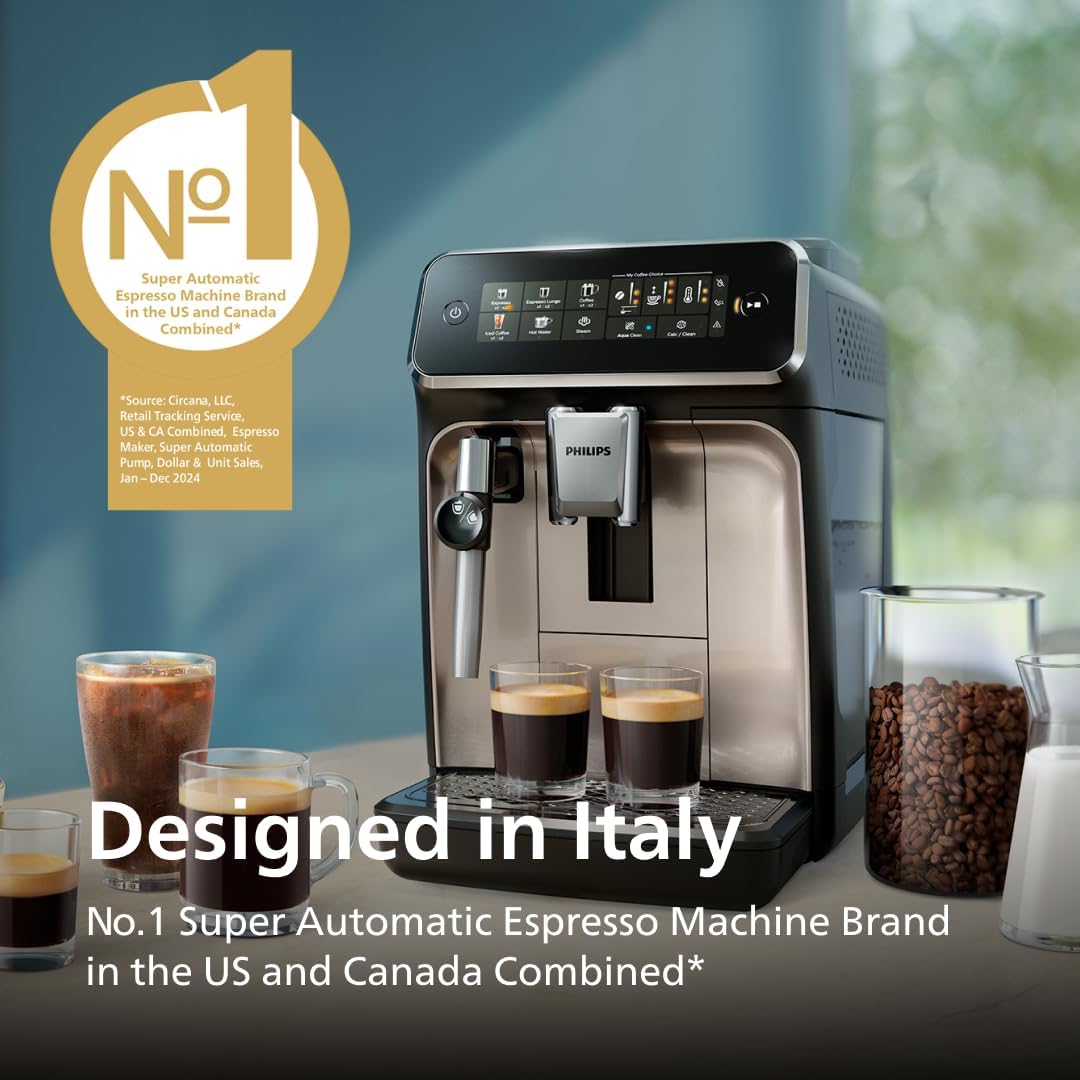 3300 Series Fully Automatic Espresso Machine with integrated milk frother and grinder 6
