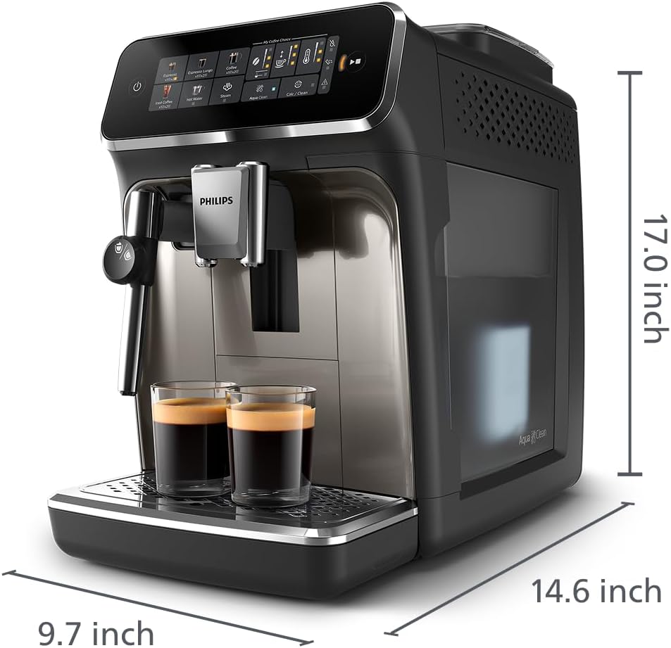 3300 Series Fully Automatic Espresso Machine with integrated milk frother and grinder 9