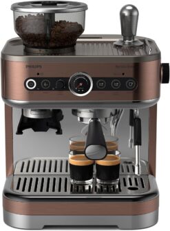 PHILIPS PSA3228/41 Barista Brew Semi Automatic Espresso Machine - Single & Double Espresso + Americano Button