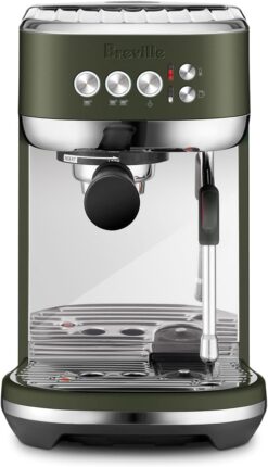 Breville BES500OLT1BNA1 Bambino Plus Espresso Machine, Olive Tapenade