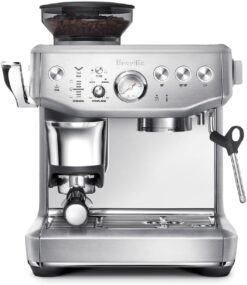 Breville BES876BSS1BNA1 Barista Express Impress Espresso Machine, Brushed Stainless Steel