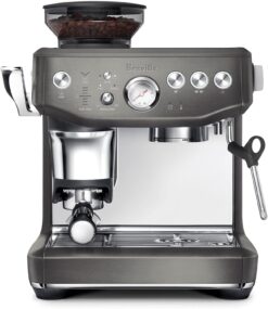 Breville BES876BST1BNA1 Barista Express Espresso Machine Impress, Black Stainless Steel