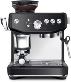 Breville BES876BTR1BNA1 Barista Express Impress Espresso Machine, Black Truffle
