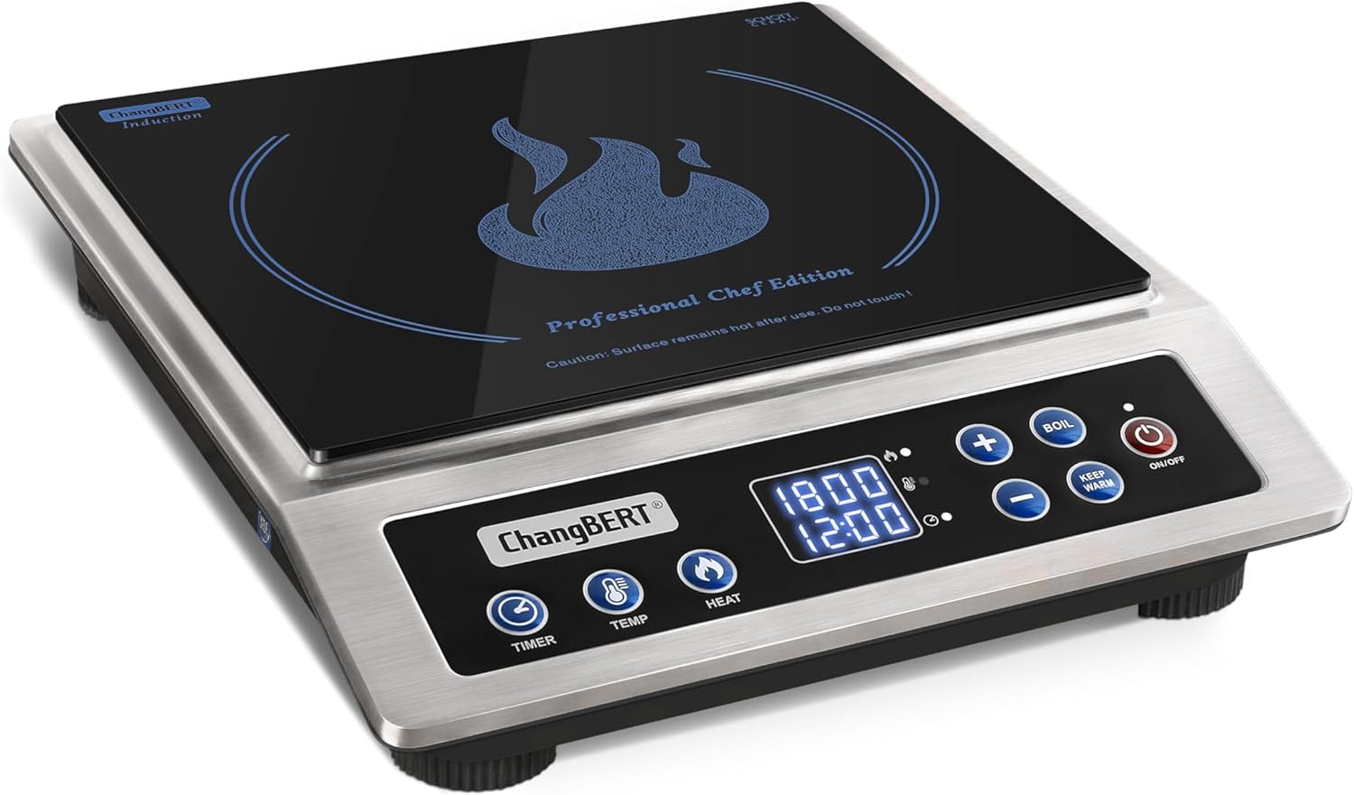 ChangBERT CIB-80 Pro Induction Cooktop NSF Certified Professional Chef Edition Stove, 1800W Commericial Induction Burner ChangBERT CIB-80 Pro Induction Cooktop NSF Certified Professional Chef Edition Stove, 1800W Commericial Induction Burner