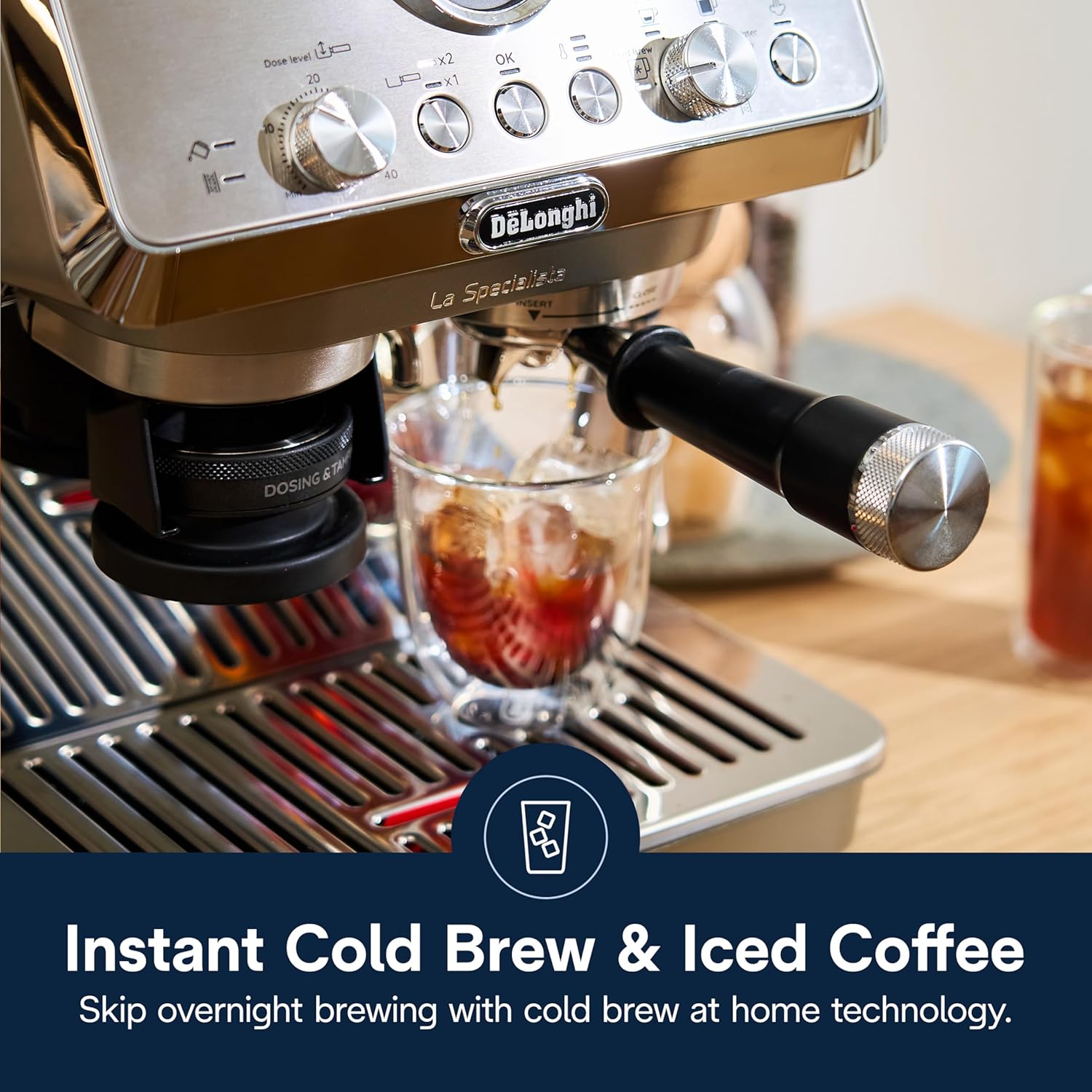De'Longhi EC9255M La Specialista Arte Evo Espresso Machine - Compact Cold Brew Coffee Maker with Grinder 3