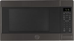GE GCST16S1WTS Countertop Microwave Oven, 1,150-watt Capacity, 1.6 Cubic Ft., 8 Auto Cooking Settings, Child-Lock Technology
