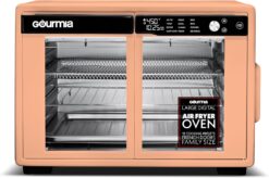 Gourmia French Door Air Fryer Oven - 37 Qt Large Capacity Convection Toaster Oven, FryForce 360°, Digital Display