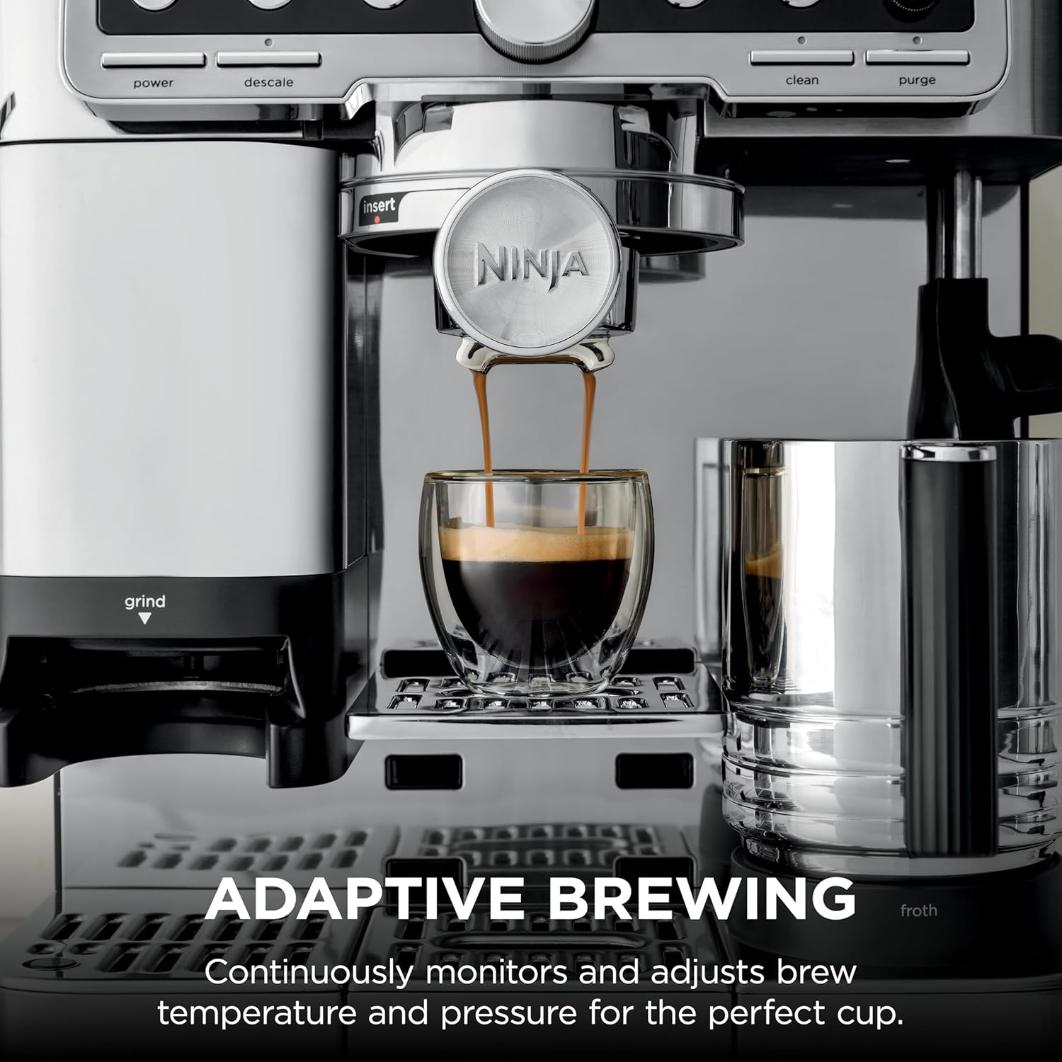 Ninja ES701 Luxe Café Pro Series, Espresso Machine, Drip Coffee, Cold Brew, Hot Water, Integrated Tamper 8