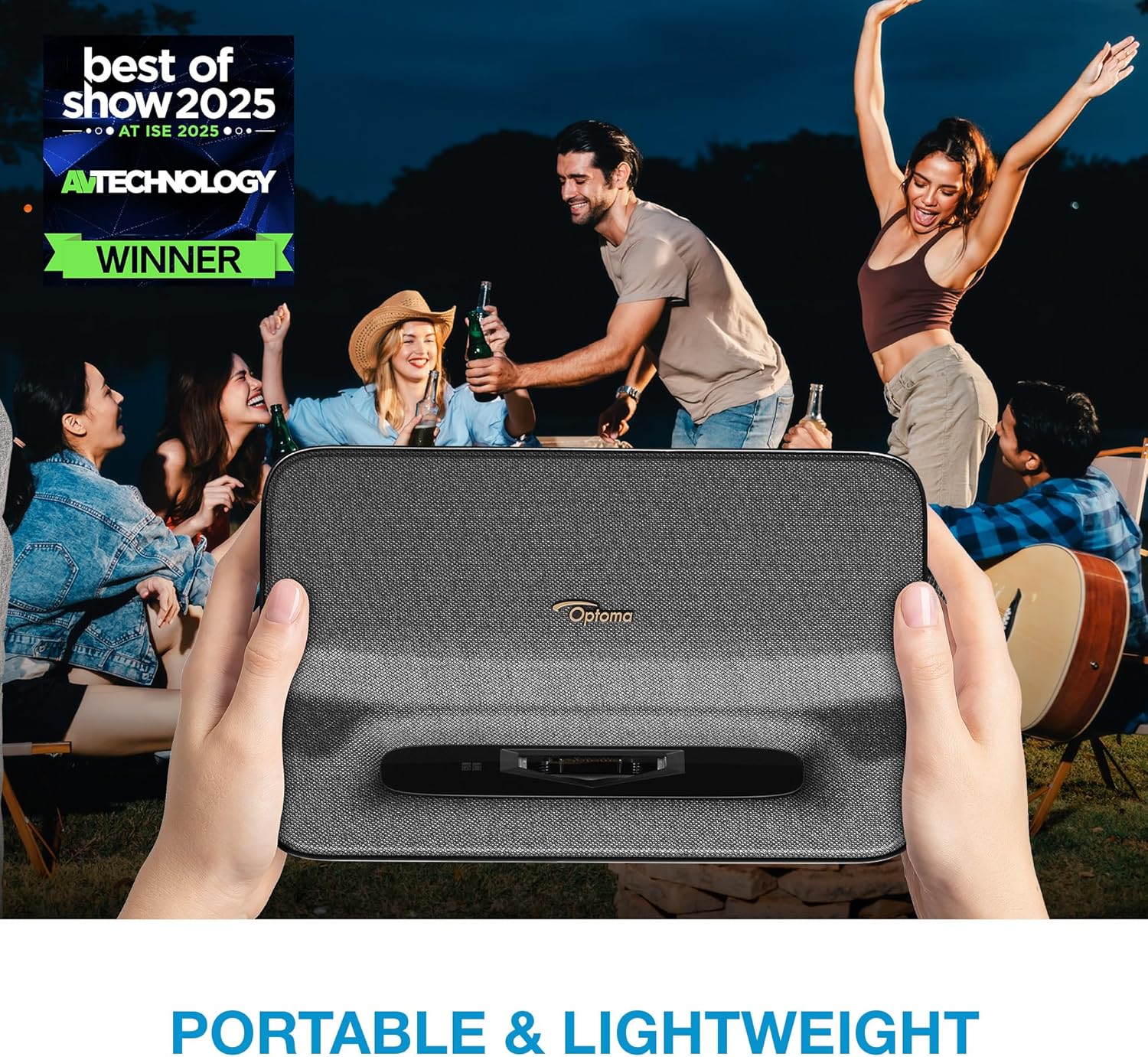 Optoma ML1080UST PHOTON GO Ultra Short Throw 1080p HDR10 Portable Projector, Triple Laser (RGB) 5