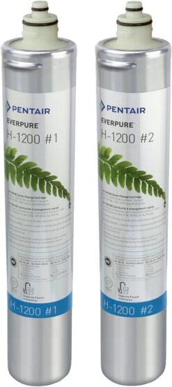 Pentair Everpure H-1200 Quick-Change Filter Cartridge Set, EV928201, NSF Certified to Reduce Lead